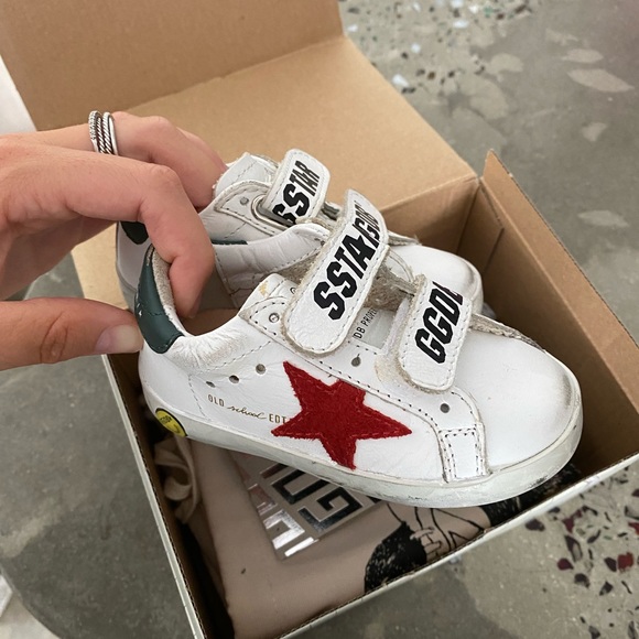 Baby golden goose size 20. Never worn with box and receipt.